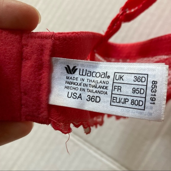 Wacoal Bra Size 36C Coral color - Picture 4 of 6